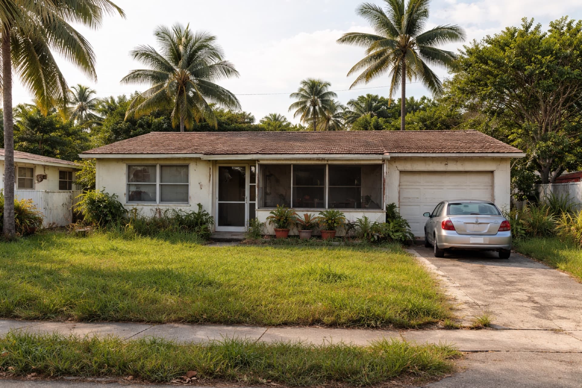 A Florida house in as-is condition, the kind we buy without repairs